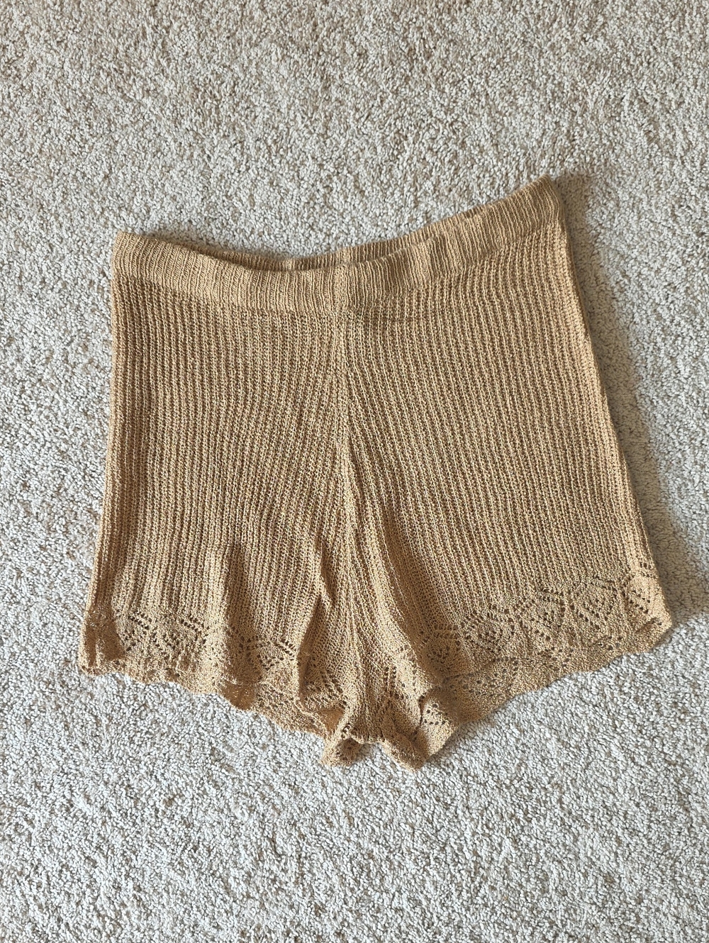 High Waist crochet Short Shorts